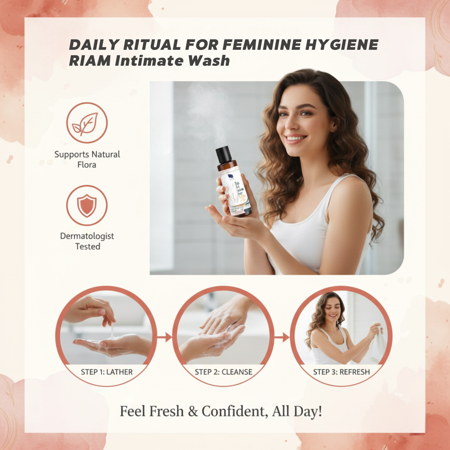 Haldi Chandan Intimate Wash for Women | pH Balanced Ayurvedic Feminine Hygiene